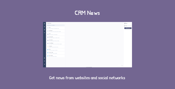 CRM News  gets news and direct messages in one page