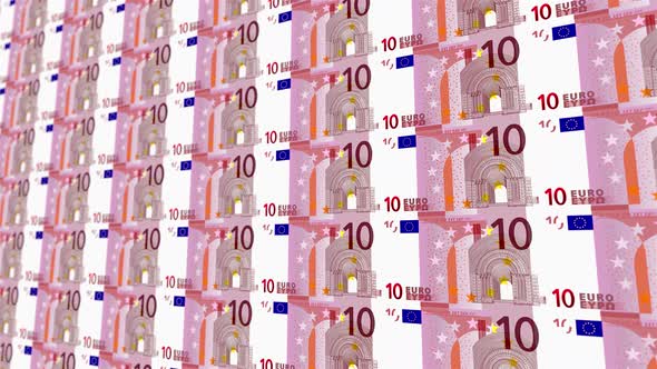 10 Euro Note Money Loop Background 4K 09
