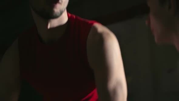 Face to Face with Basketball Opponent alt