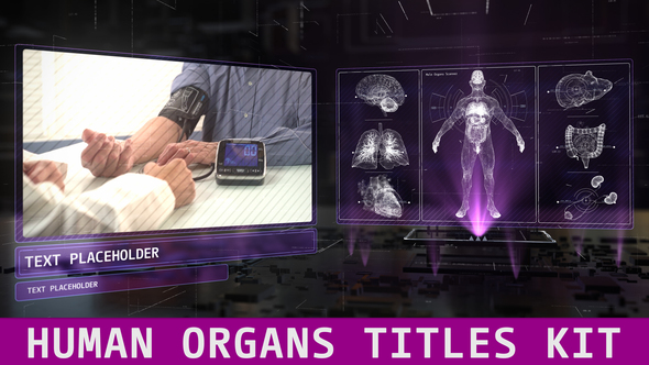 Human Organs Titles Kit Titles template preview