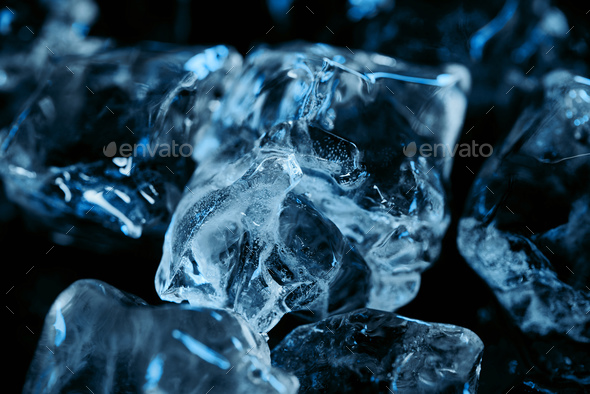 Ice Cubes, ice, cubes, frozen, blue, HD wallpaper