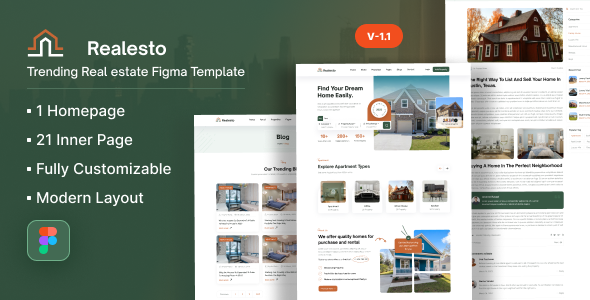 Realesto - Real Estate Figma Template