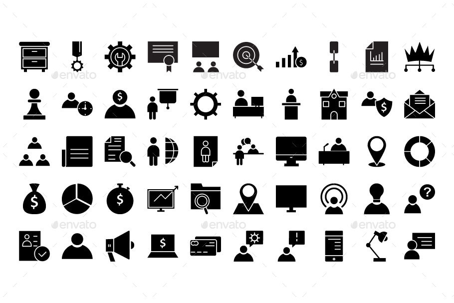 Human Resources Icons Pack | AI | EPS, Icons | GraphicRiver