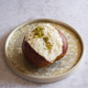 Pistachio Maritozzo, an italian breakfast sweet, whipped cream sandwiched brioche - PhotoDune Item for Sale