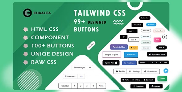 Modern Buttons - Tailwind / CSS