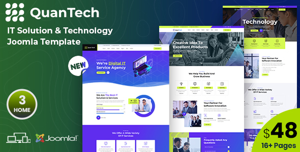 [DOWNLOAD]QuanTech - IT Solutions & Technology Joomla 5 Template