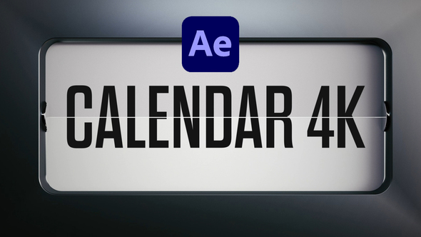Flip Calendar 4K After Effects Project After Effects Project Files