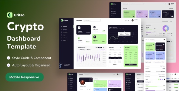 Critso - Crypto Dashboard Figma Template by Design-art | ThemeForest