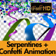 Serpentine/Coil and Confetti Animation Pack 01 - VideoHive Item for Sale