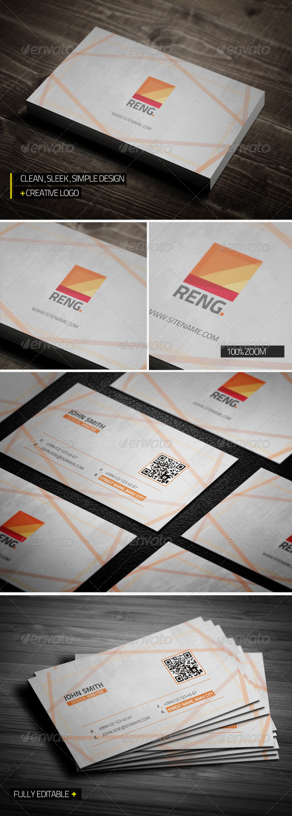 Reng Creative Business Card - Creative Business Cards