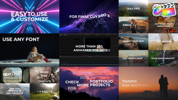 200+ Text Animation Presets for FCPX