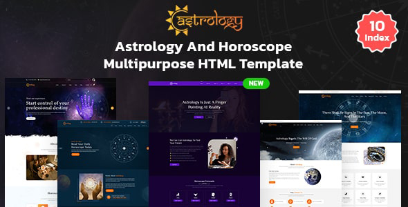 Astrology and Horoscope Responsive  HTML 5 Template