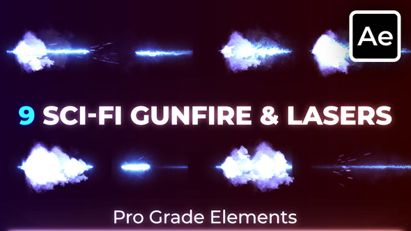 Sci-fi Gunfire & Laser Muzzle Flashes