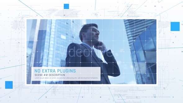 Minimal Tech Promo Video Displays template preview