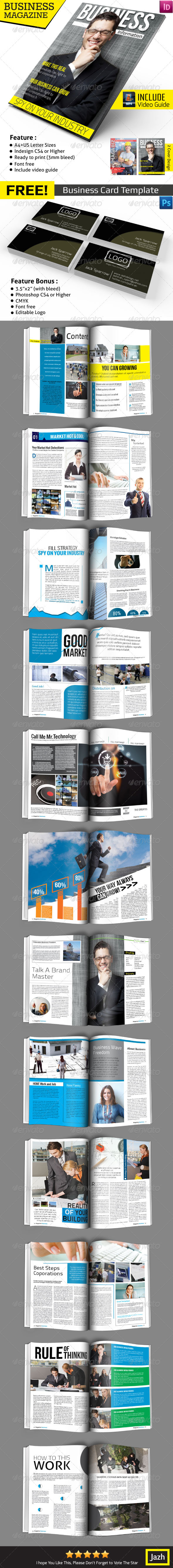 Business Magazine Template - Magazines Print Templates