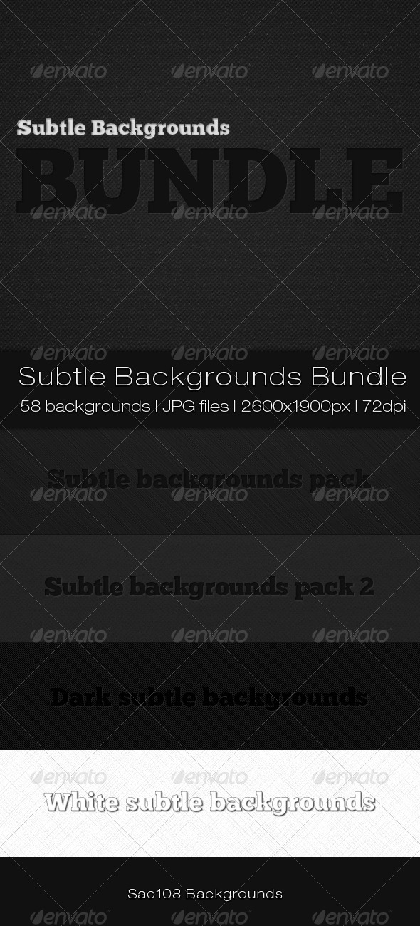 Subtle backgrounds bundle - Patterns Backgrounds
