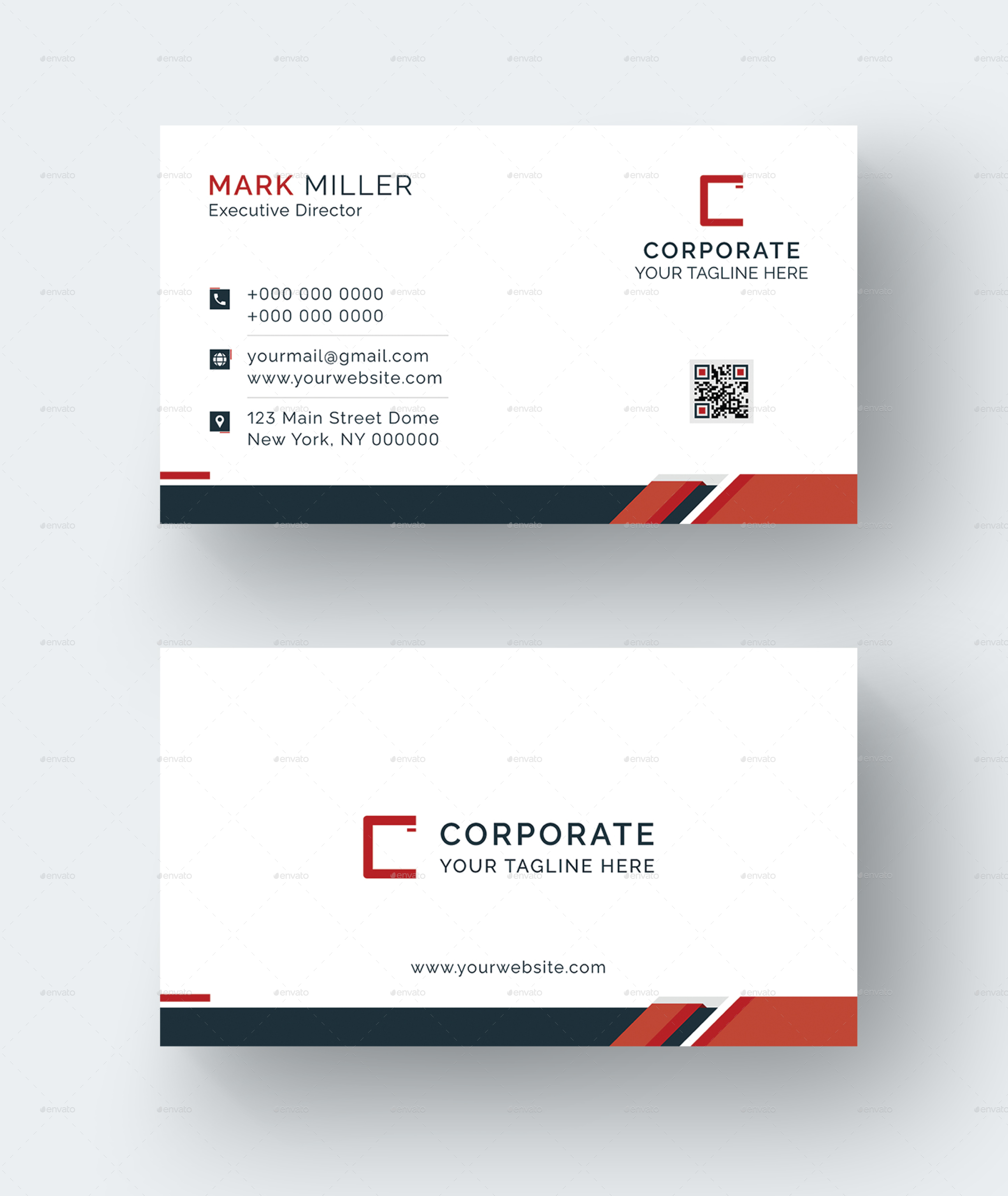 Corporate Identity: Letterhead, Business Card Bundle Series 01, Print ...