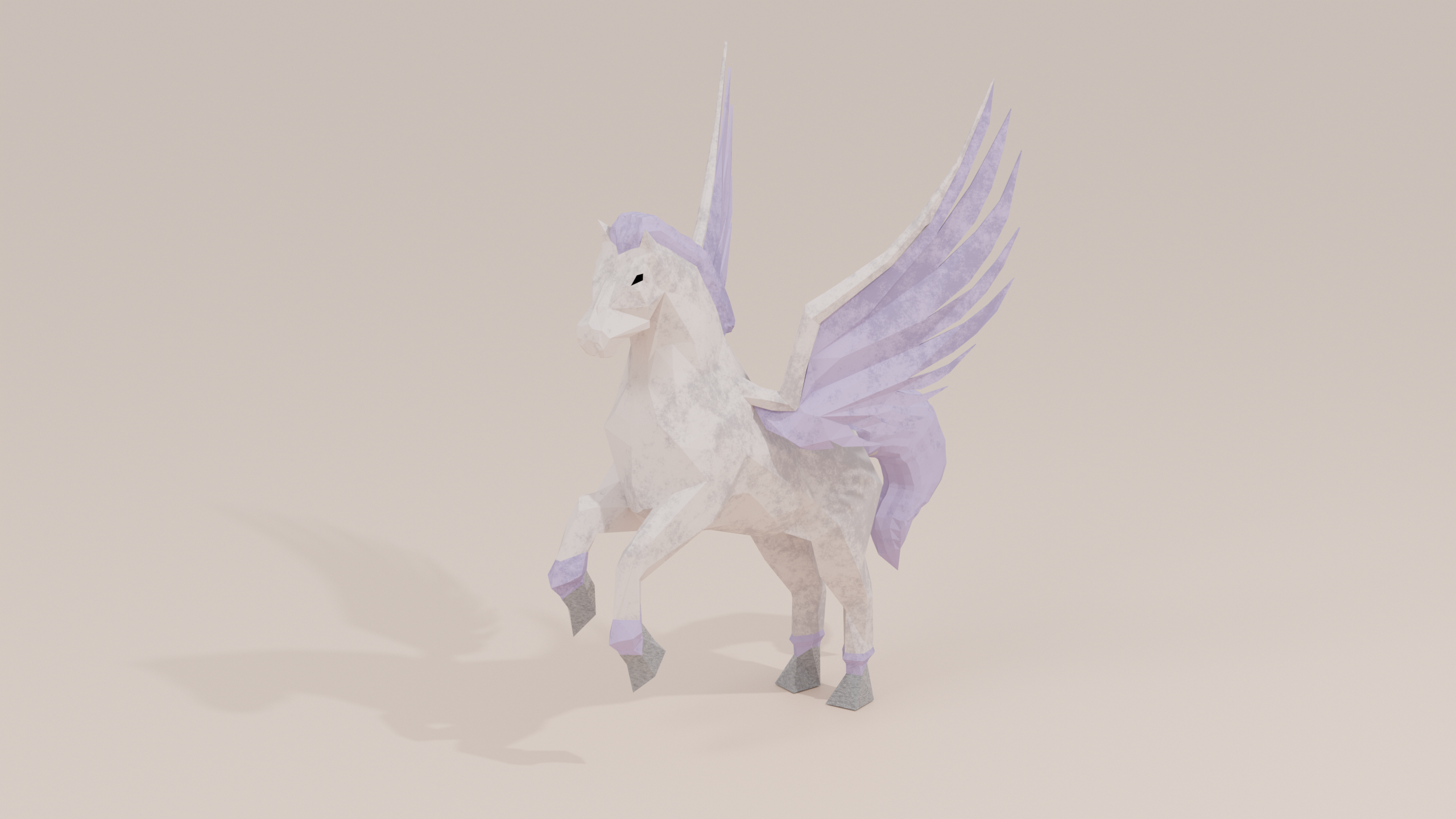 Pegasus Winged horse Horse with wings Flying Divine Rigged by Atlant3D