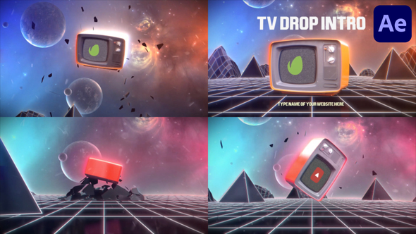 TV Drop Intro for After Effects