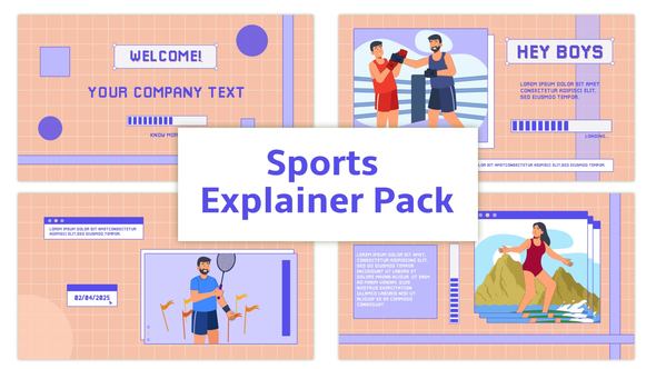Sports Explainer Animation Scene Pack