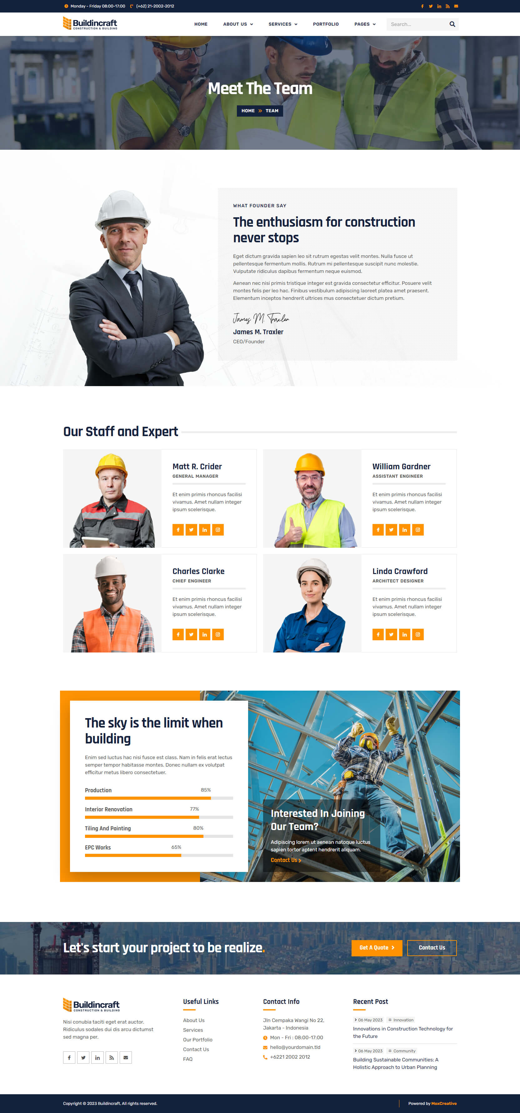 BuildinCraft- Construction & Building Elementor Template Kit by moxcreative