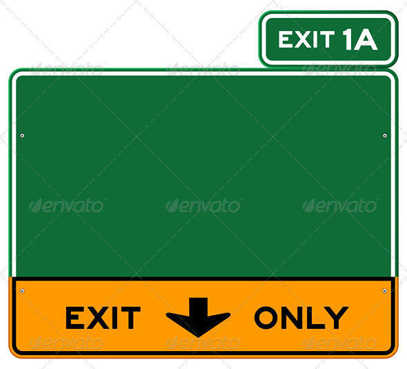 Exit Only Sign - Industries Business