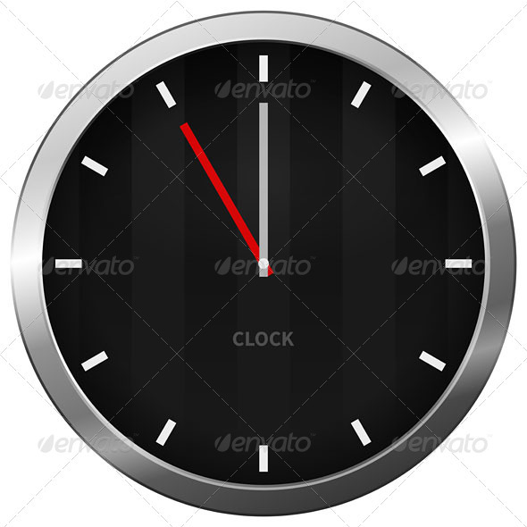 Dark Clock - Objects Vectors