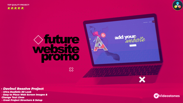 Future Website Promo - Web Demo Video for Davinci Resolve
