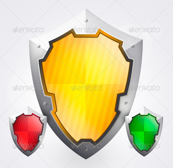 Steel Privacy Shields - Conceptual Vectors