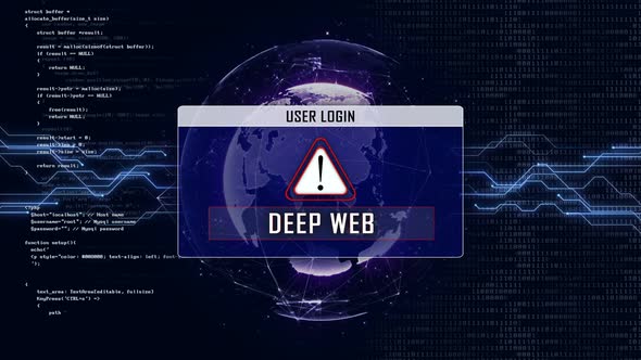 DEEP WEB Text and User Login Interface, Loopable