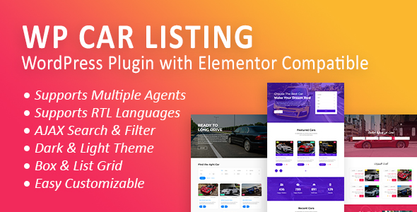 WPCL: WordPress Car Listing Plugin