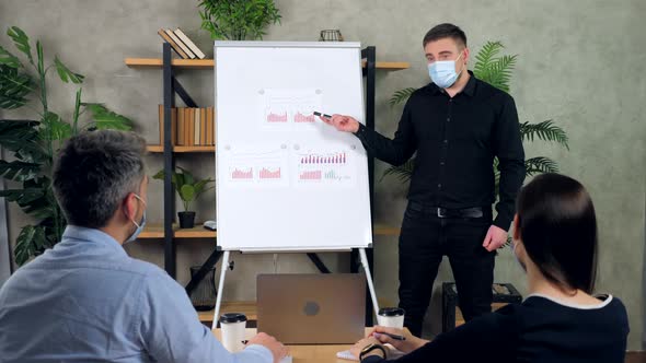 Businessman owners asks question teacher study marketing literacy listen tutor alt