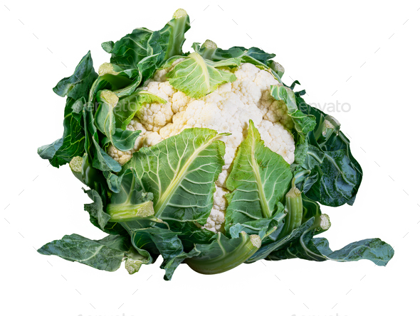 Isolated fresh cauliflower - Stock Photo - Images