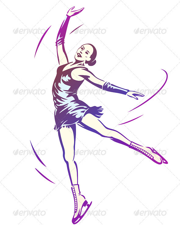 Figure Skating Woman - People Characters