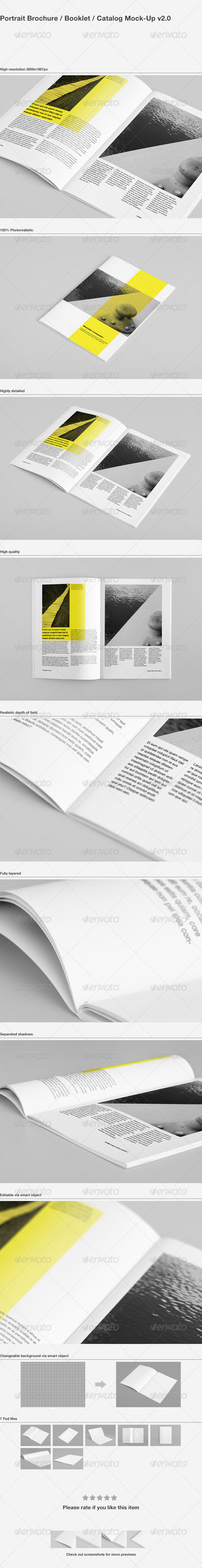 Brochure / Booklet / Catalog Mock-Up - Brochures Print