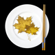 Plate with chopsticks and maple leaves - PhotoDune Item for Sale