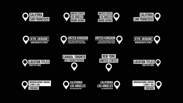 Location Titles 2.0 | After Effects Titles template preview