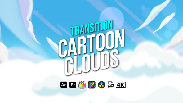 Transition Cartoon Clouds Elements template preview