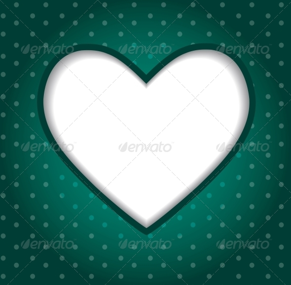 Valentines Day Paper Heart Background - Vector - Valentines Seasons/Holidays