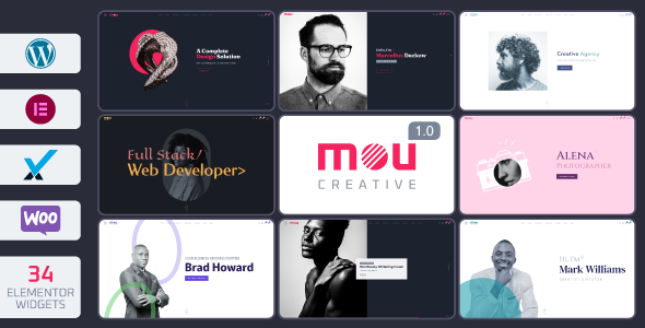 Mou – Creative Portfolio & Agency WordPress Theme