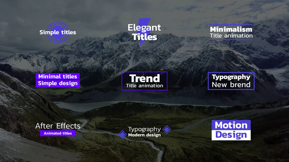Simple Titles | AE Titles template preview
