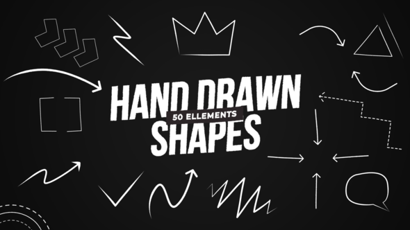 Hand Drawn Shapes Titles template preview