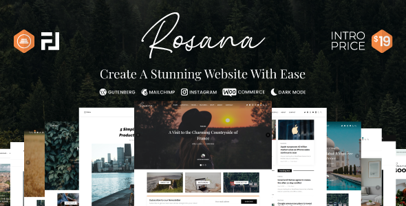 Rosana – Creative WordPress Blog/Magazine Theme