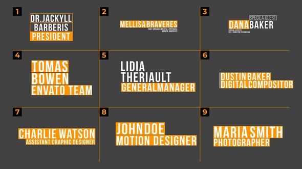 Lower Thirds | After Effects Titles template preview