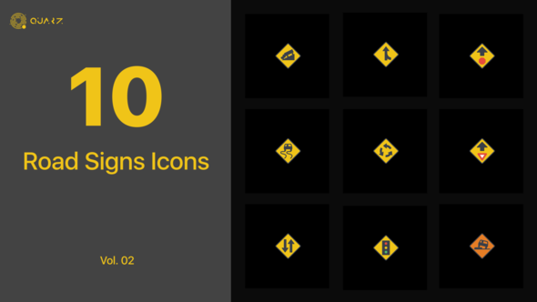 Road Signs Icons for Premiere Pro Vol. 02