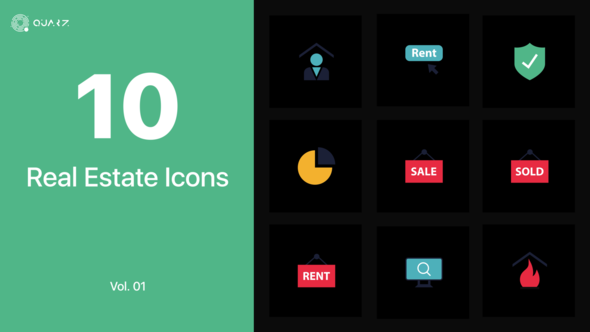 Real Estate Icons for Premiere Pro Vol. 01