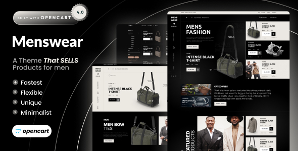 Menswear – Opencart 4 Modern Fashion Store Template