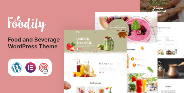 Foodily – Food and Beverage WordPress Theme