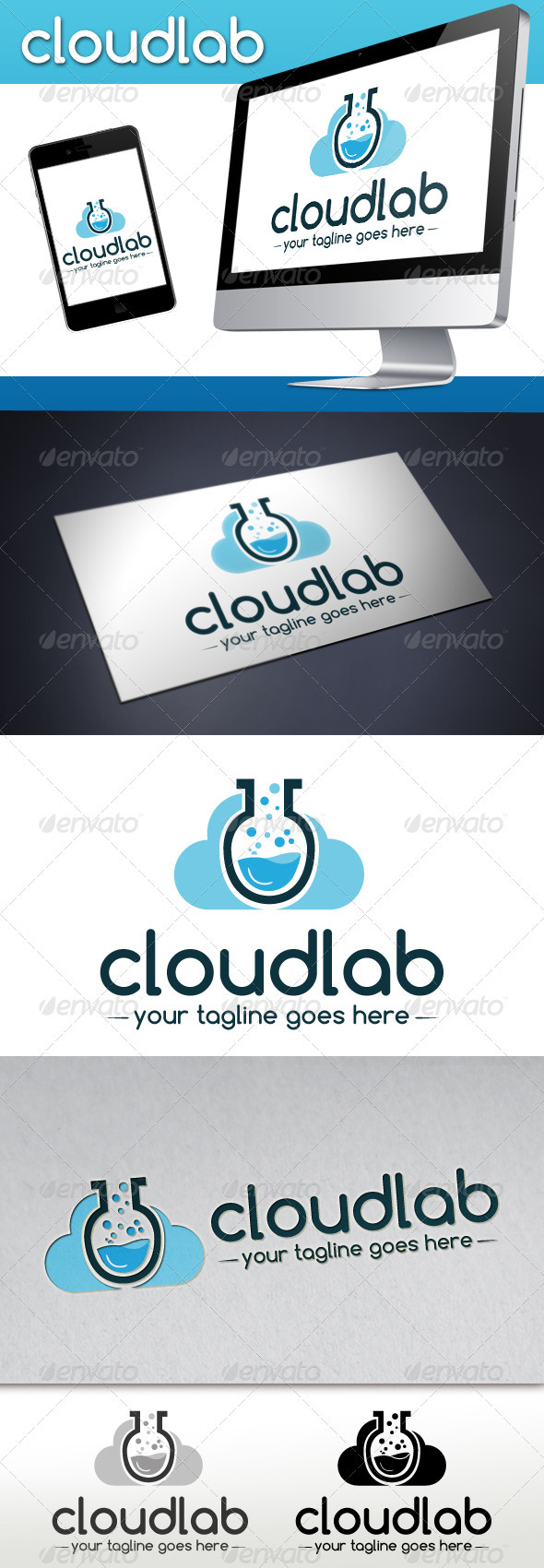 Cloud Lab Logo Template - Objects Logo Templates