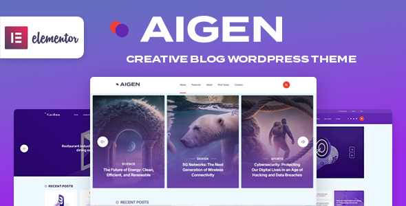 Aigen – AI Inspired WordPress Blog Theme
